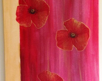 AQUARELLBILD "MOHN"