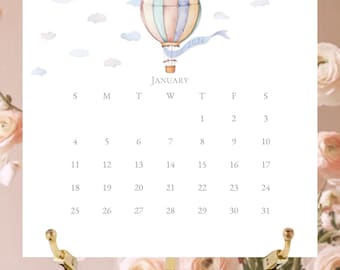 2026 Hand-Sparkled Desk Calendar: Artisan Glitter Detail - Luxe Gift for Home or Office