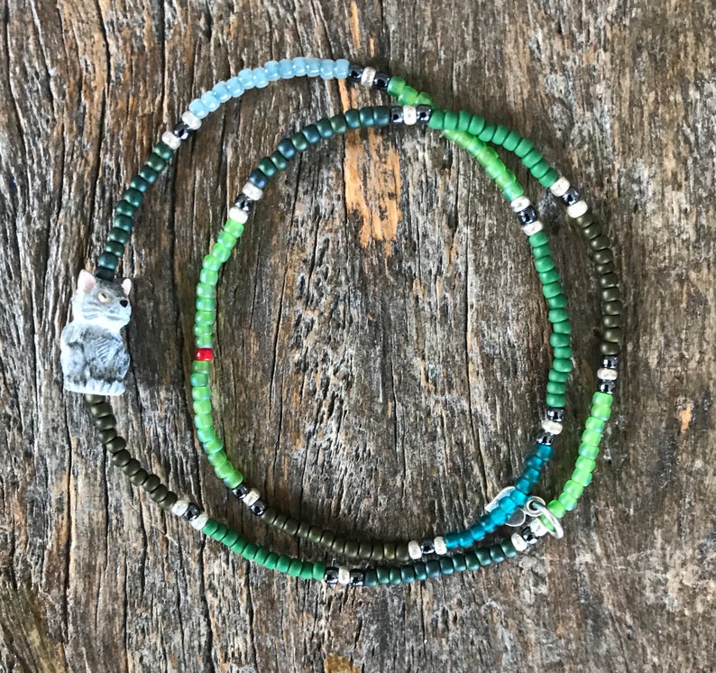 Double Wrap Cat Bracelet