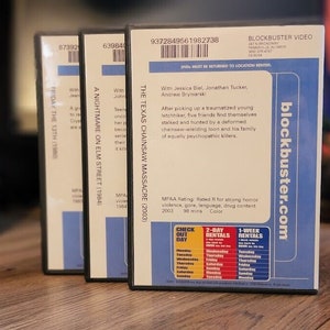 Blockbuster VHS or DVD/Bluray Case with Custom Printed Movie Insert Reproduction image 7