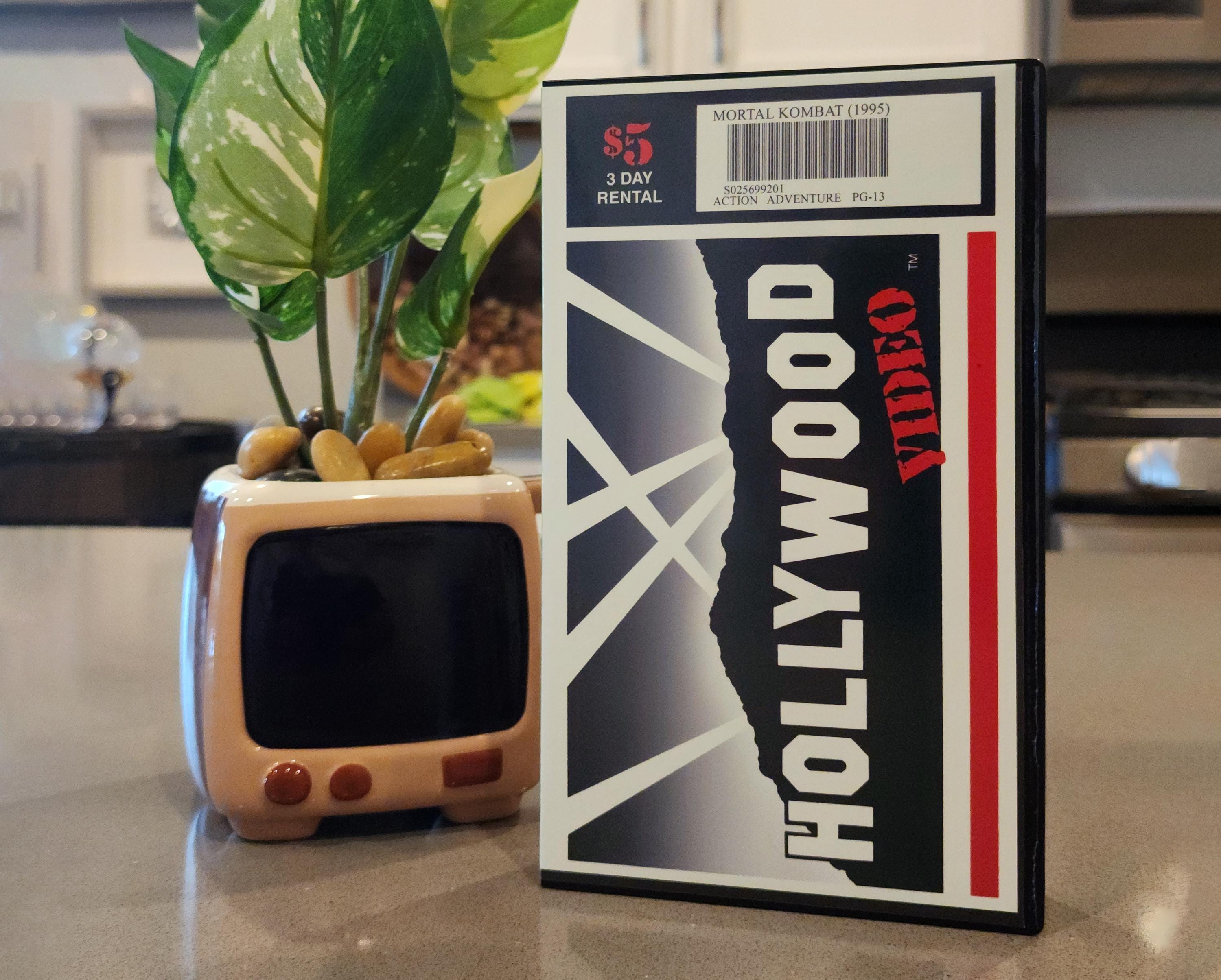 Hollywood Video VHS Case with Custom Printed Movie Insert (Reproduction)