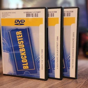 Blockbuster VHS or DVD/Bluray Case with Custom Printed Movie Insert Reproduction image 6