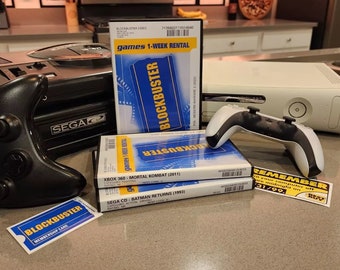 Blockbuster DVD/BD Video Game Case with Custom Game Insert (Reproduction)
