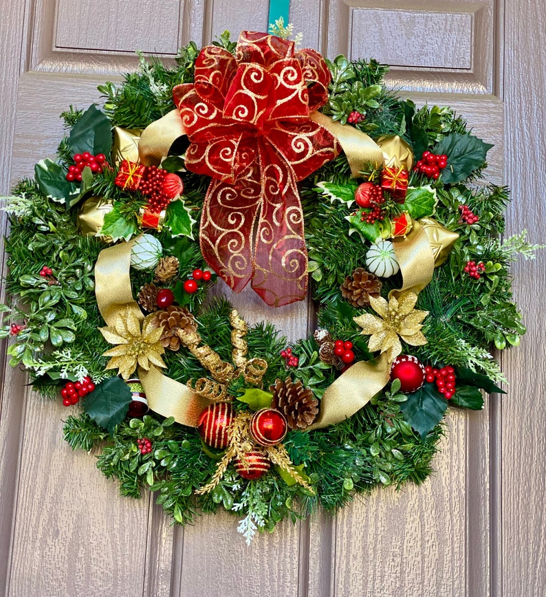 Christmas Wreaths/ Holiday Wreath/ Front Door Wreaths/ - Etsy