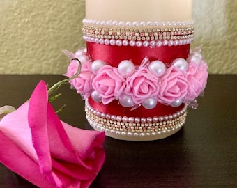 Rose LED Candle: Valentine's Day, Wedding Decor, Mother's Day