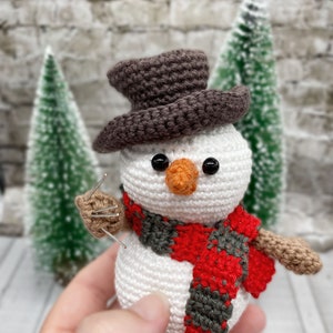 Fred The  Horror Snowman Pattern Only Nightmare Crochet Amigurumi Horror Movie Fan Easy Beginners Pattern Holiday Christmas Crochet