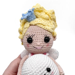 Pattern Tooth Fairy Crochet Pattern with Tooth and Toothbrush | Amigurumi Girl Doll Pattern | DIY Tooth Fairy Pillow | Lost Tooth Pillow