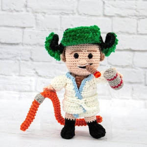 PDF Pattern ONLY Man with Cigar and Hose Crochet Amigurumi Christmas Pattern