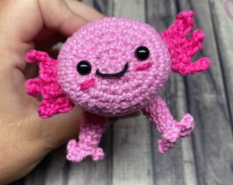 Axolotl Hand Sanitizer Holder PATTERN ONLY Easy Beginners Crochet Pattern For Back to School