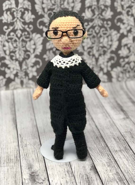ruth bader ginsburg crochet doll