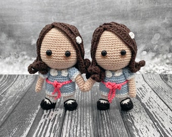 PATTERN Creepy Cute Twins Crochet Amigurumi Pattern Horror Crochet Lovers