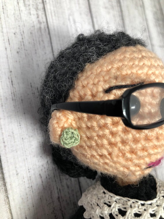 ruth bader ginsburg crochet doll