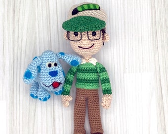PDF Pattern Only Steve and His Blue Dog Crochet PATTERN ONLY