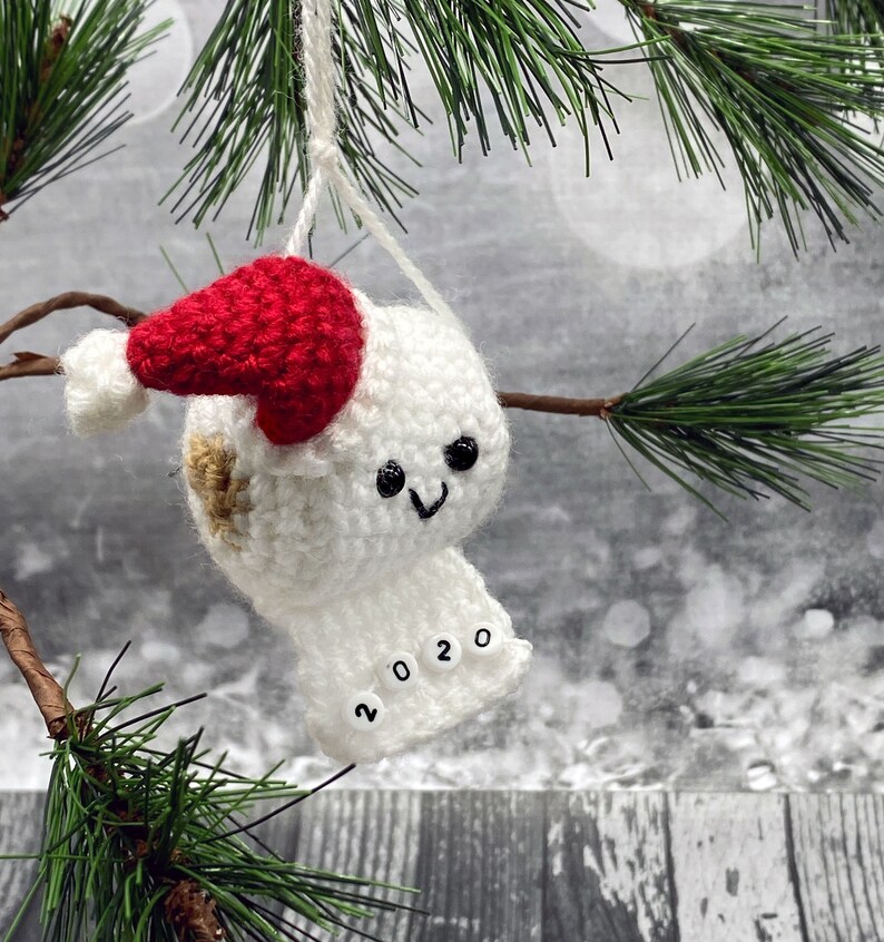 Pattern Tobias Toilet Paper Covid 2020 Crochet Ornament 2020 Coronavirus Funny Novelty Gift DIY Yarn