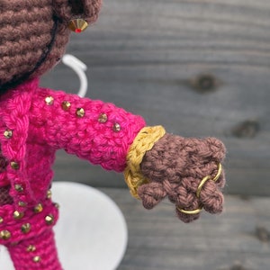 Pattern ONLY Rapper Inspired Crochet Doll Amigurumi Wearing His Pink Cowboy Suit Great for Fans image 7