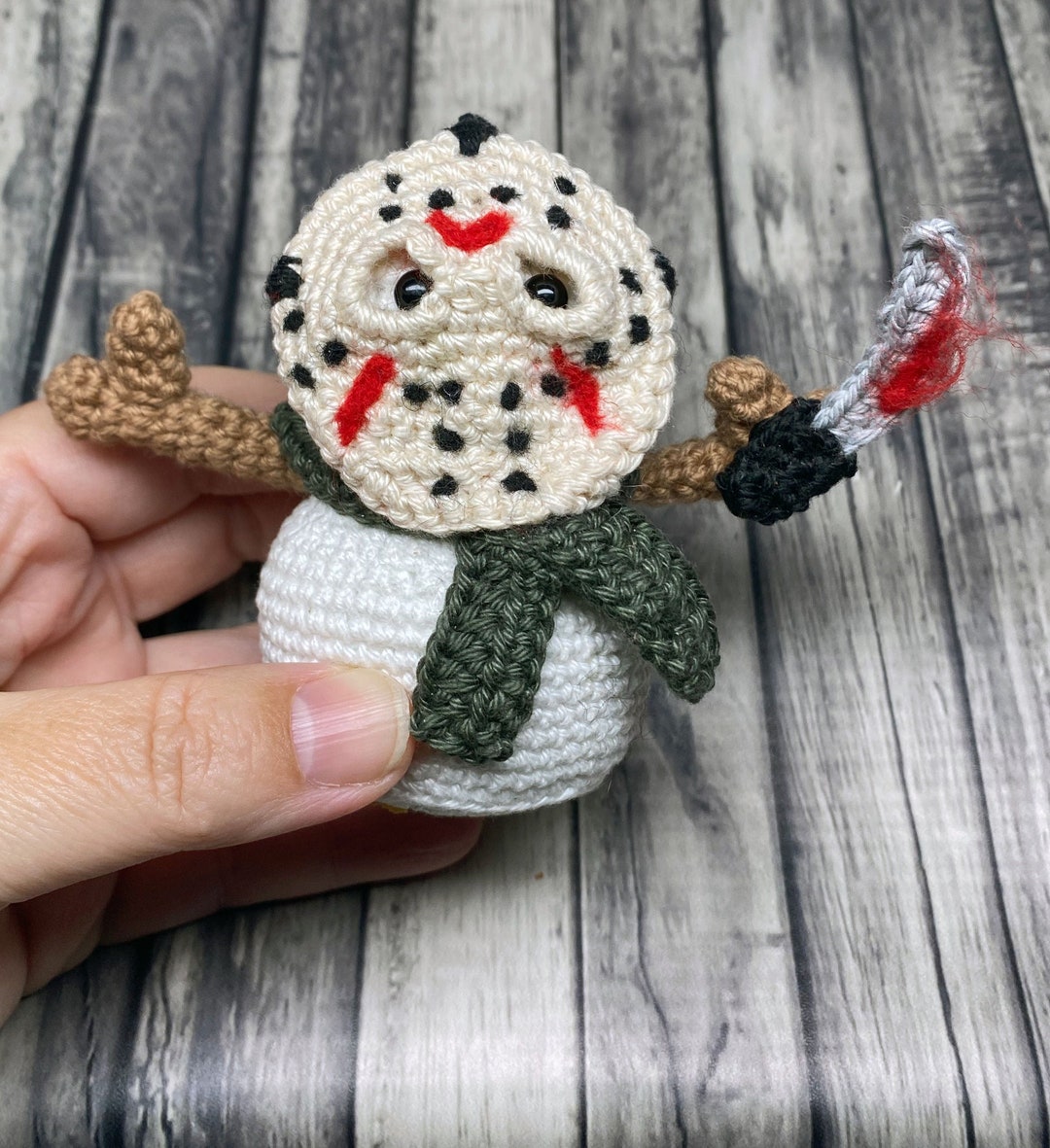 Jason Repeating Pattern Jason Snowman Crochet Pattern: Horror Amigurumi (PDF Pattern) - Etsy