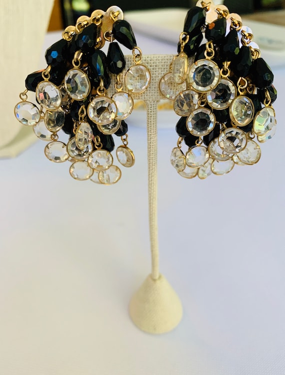 Vintage 1960's crystal ear climbers...so divine..