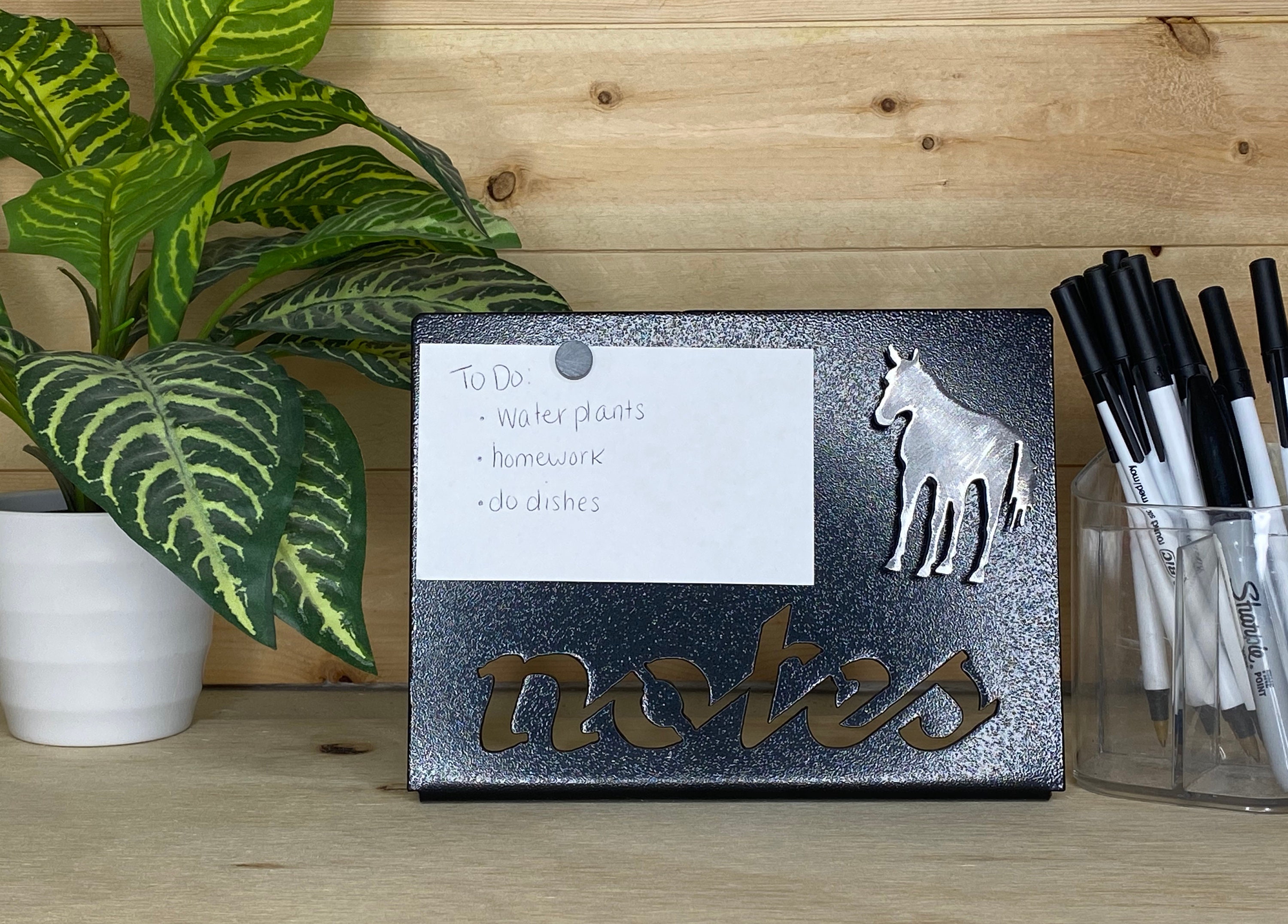 NOTE HOLDER Note Card Holder Desk Storage Desk Etsy
