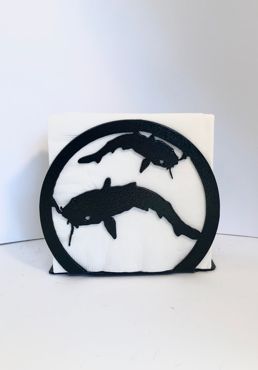 CATFISH NAPKIN HOLDER, Napkin Holder, Napkin Holder Metal, Metal Napkin