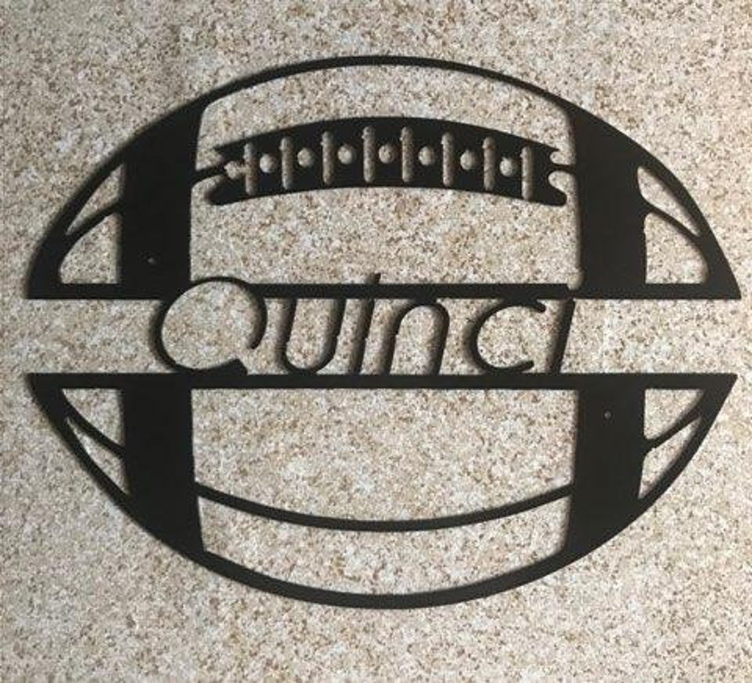 PERSONALIZED FOOTBALL Metal Art, Metal Wall Art, Metal Wall Decor