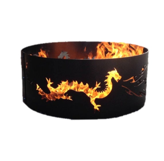 Dragon Metal Fire Ring Fire Ring Dragon Fire Pit Gift Etsy