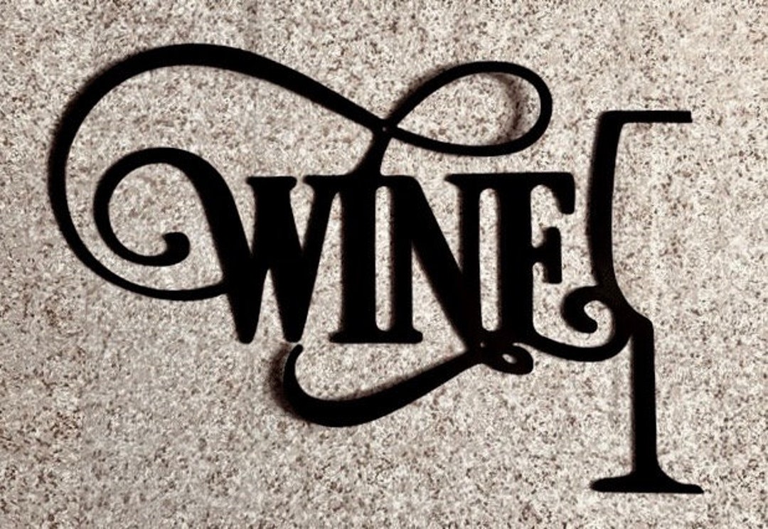 WINE Metal Art Metal Art Metal Wall Art Metal Art Wall Etsy