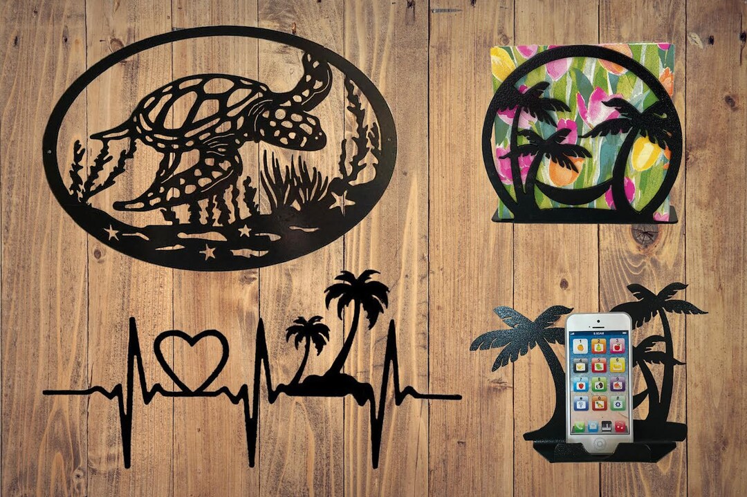 BEACH BUNDLE Metal Art, Metal Art, Metal Wall Art, Metal Wall Decor