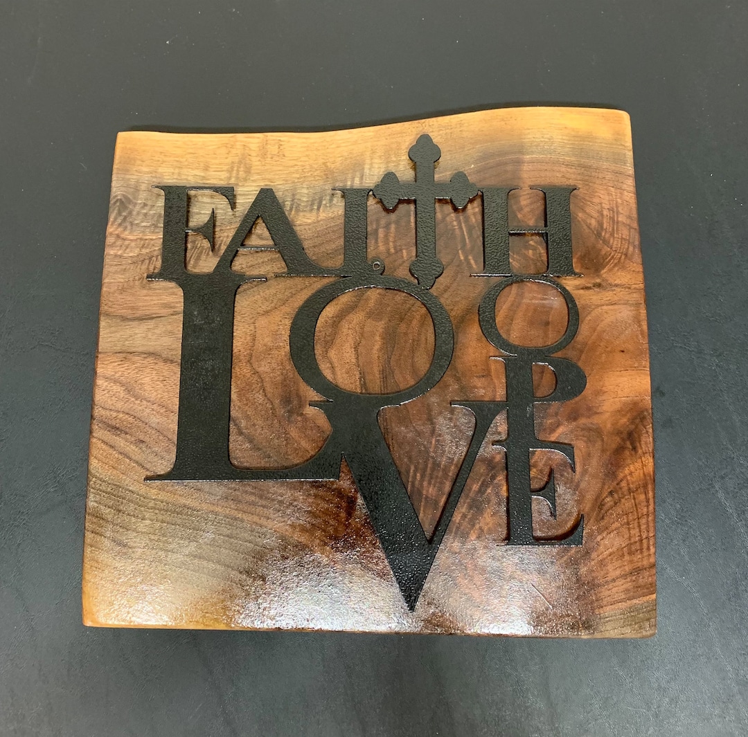 FAITH HOPE LOVE Metal Art Metal Art Metal Wall Art Metal Etsy