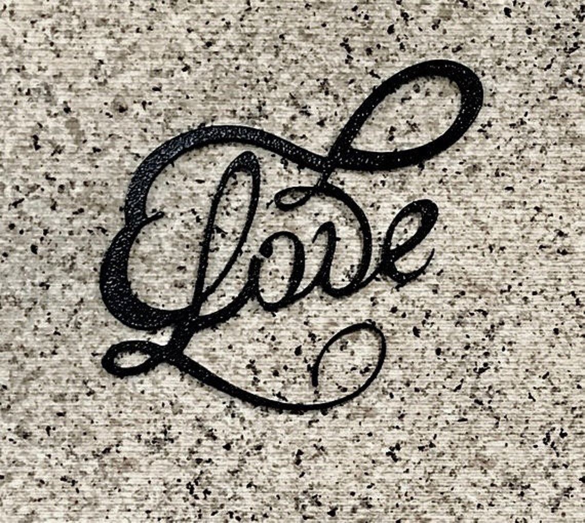 LOVE metal art metal art metal wall art metal wall decor Etsy