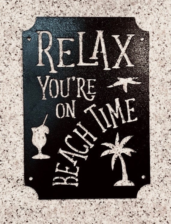 Beach Metal Art Metal Art Metal Wall Art Metal Wall Decor Etsy