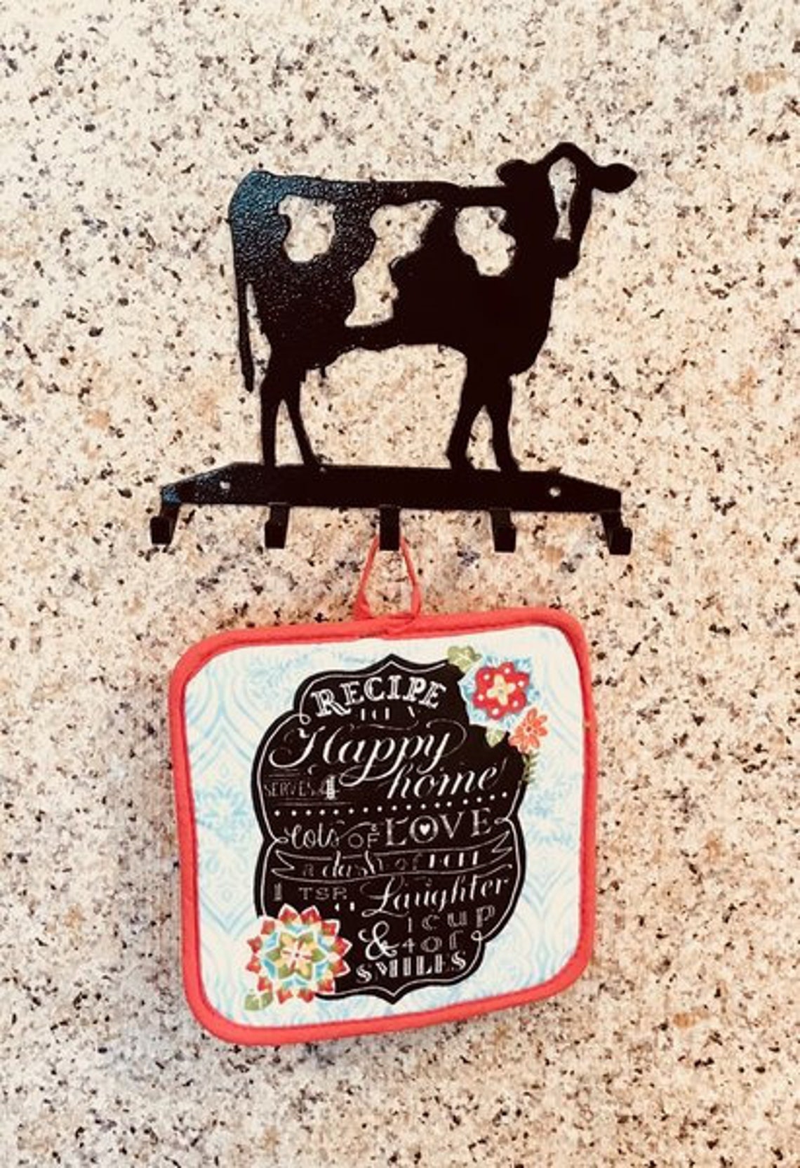 COW POT HOLDER Pot Holder Pot Holder Hooks Metal Pot Holder Etsy