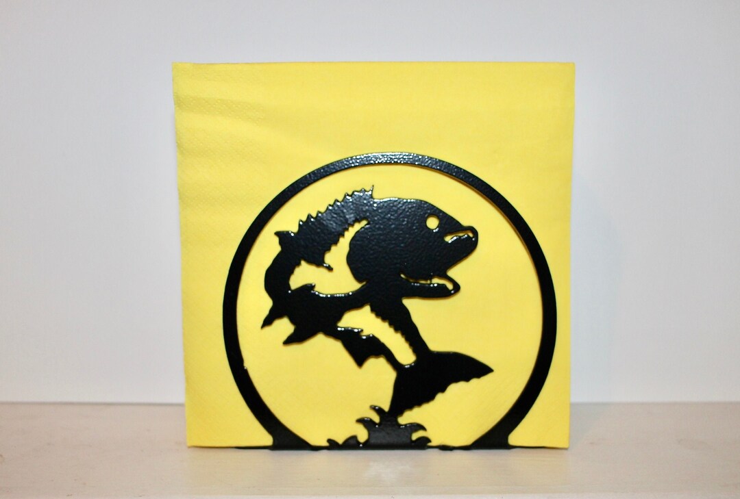 FISH Napkin Holder, Napkin Holder, Napkin Holder Metal, Metal Napkin