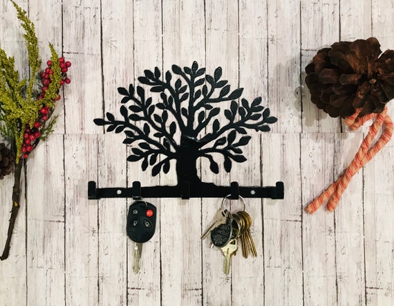 PORTE-CLÉ DARBRE, arbre de vie, porte-clé de larbre de vie, porte-clés,  porte-clé pour mur, porte-clé en métal, arbre de vie art mural en métal -   France