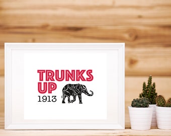 Wall Art - "Trunks Up" - Horizontal | Digital Download | Printable | Instant Download