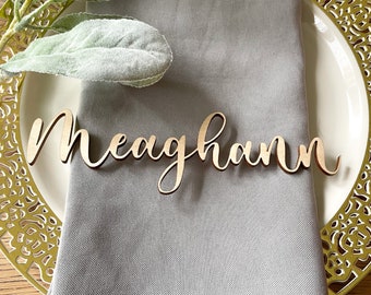 Wedding Name Cards | Personalized Holiday Settings | Custom Place Settings