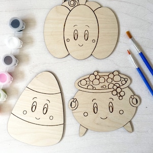 DIY Spooky Friends Wooden Paint Kit