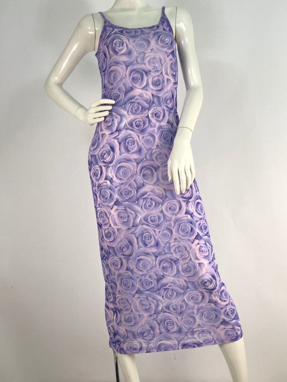 bodycon dress/90s sheer cover up/vintage beach cov