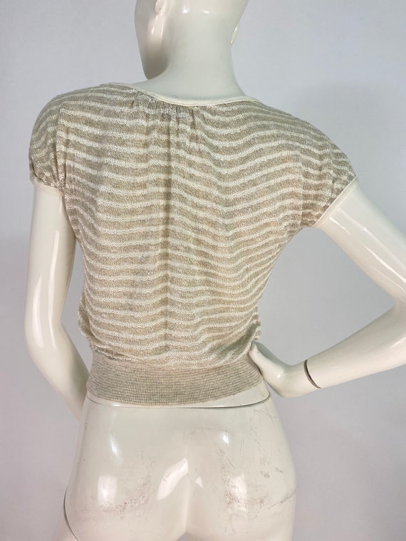70s knit top/1970s Helen Harper - image 4