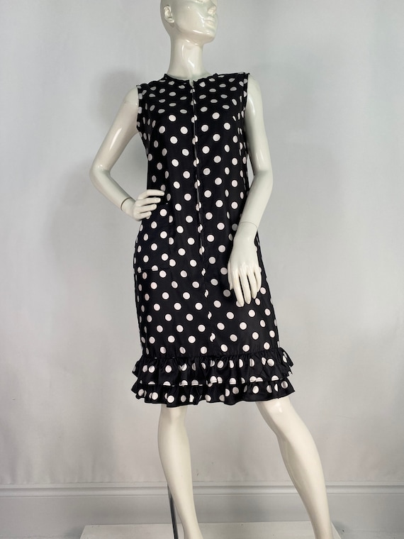 1950s polka dot dress/polka dot dress/1950s house… - image 2