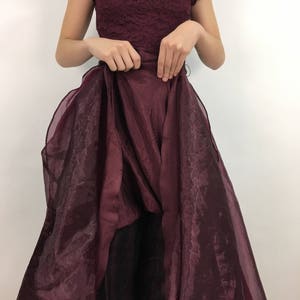 vintage prom dress/crinoline prom dress image 8