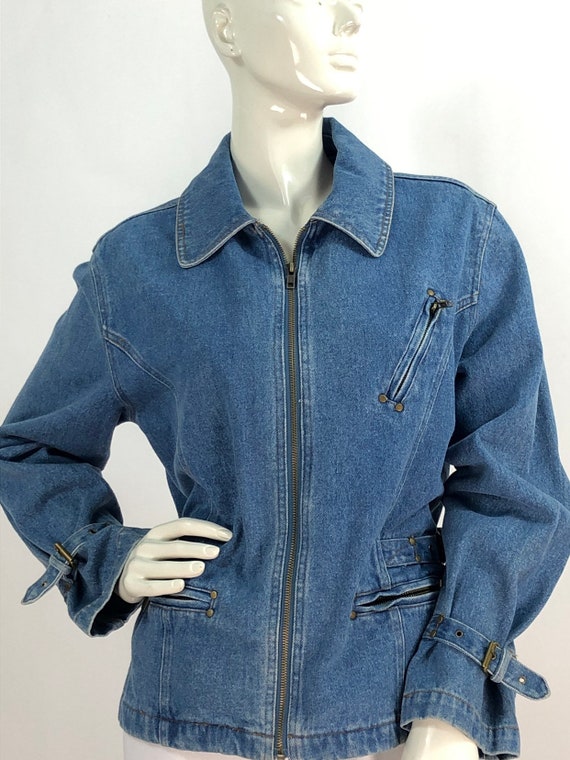 90s denim jacket/vintage denim jacket/jean jacket - image 9