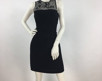 1980s black cocktail dress
