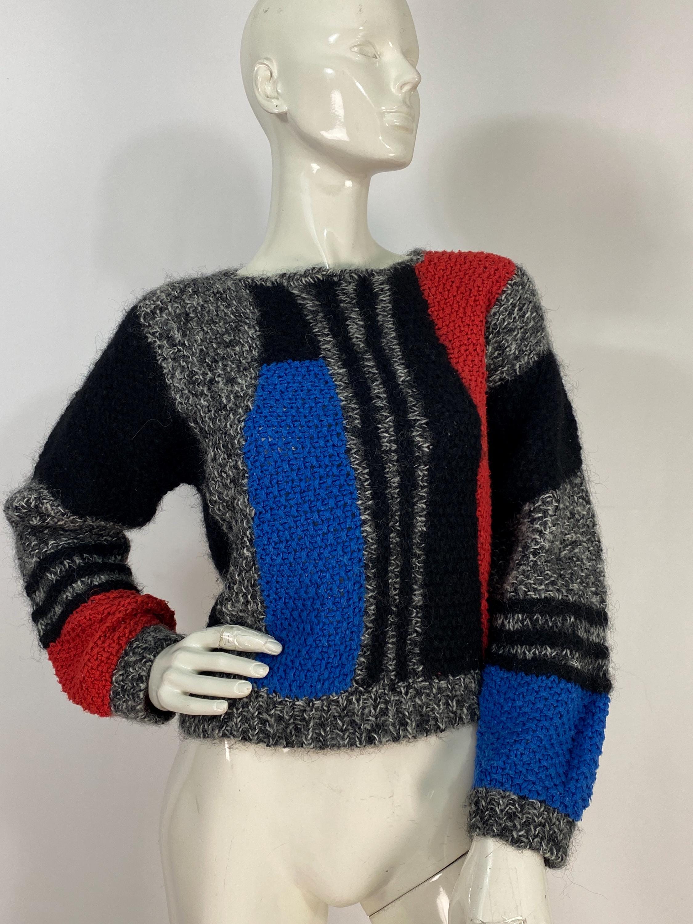 80s IB Diffusion Sweater, I.B. Diffusion Sweater, Vintage Pullover 