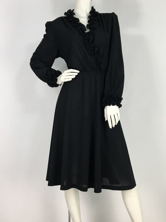 1960s Dress/60s Lorac Original/60s Black Midi Dress/vintage - Etsy ...