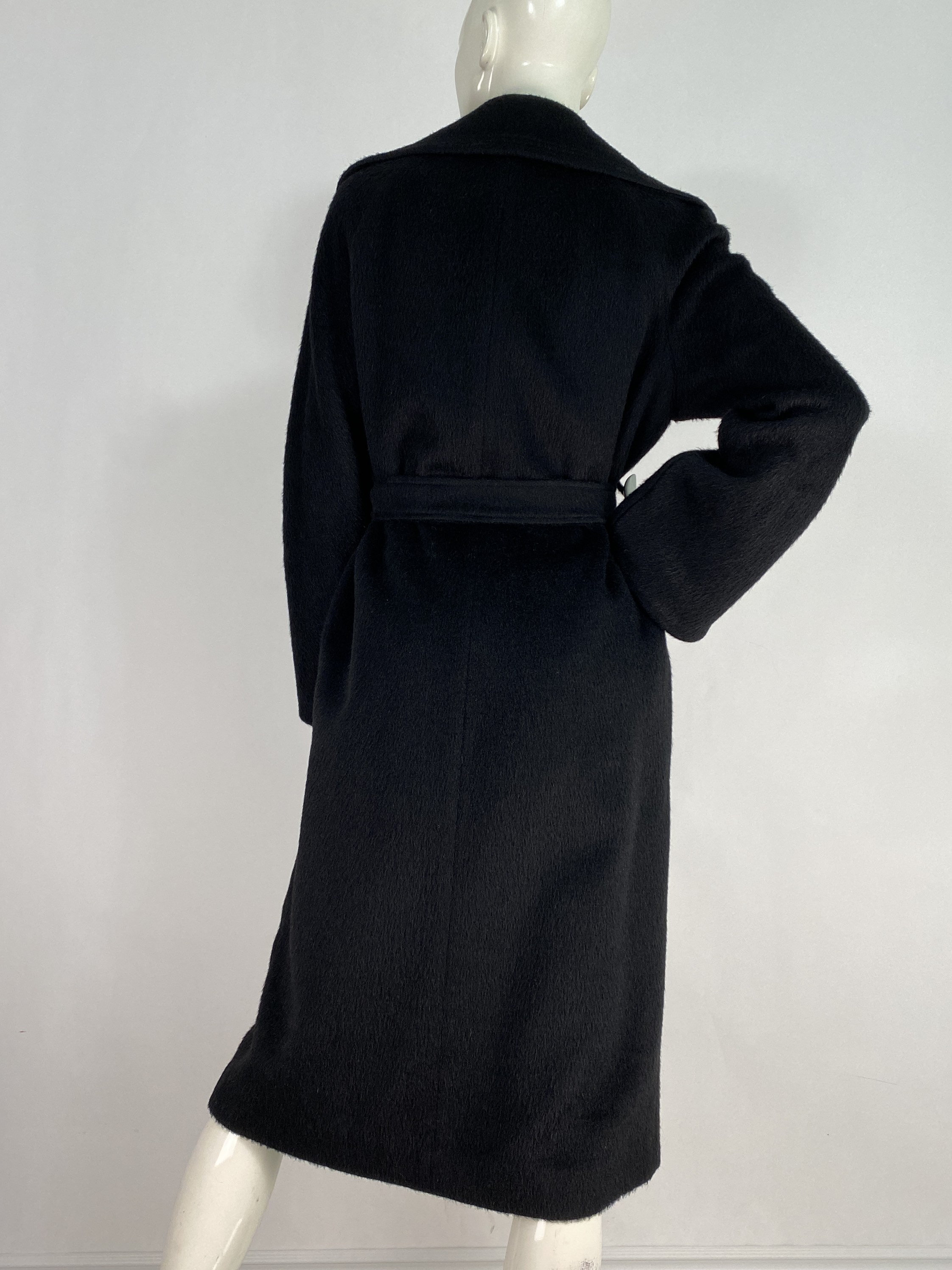 1970s Mohair Coat/70s Black Mohair Coat/vintage Mohair Etsy