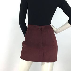 80s suede mini skirt/vintage mini skirt image 7