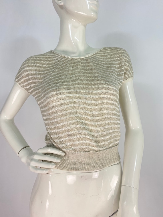 70s knit top/1970s Helen Harper - image 1