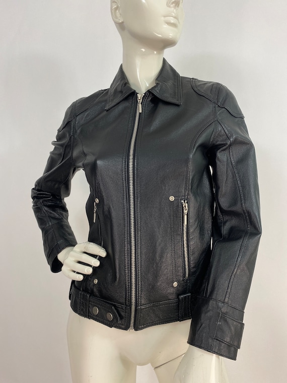 Vintage Black Leather Jacket