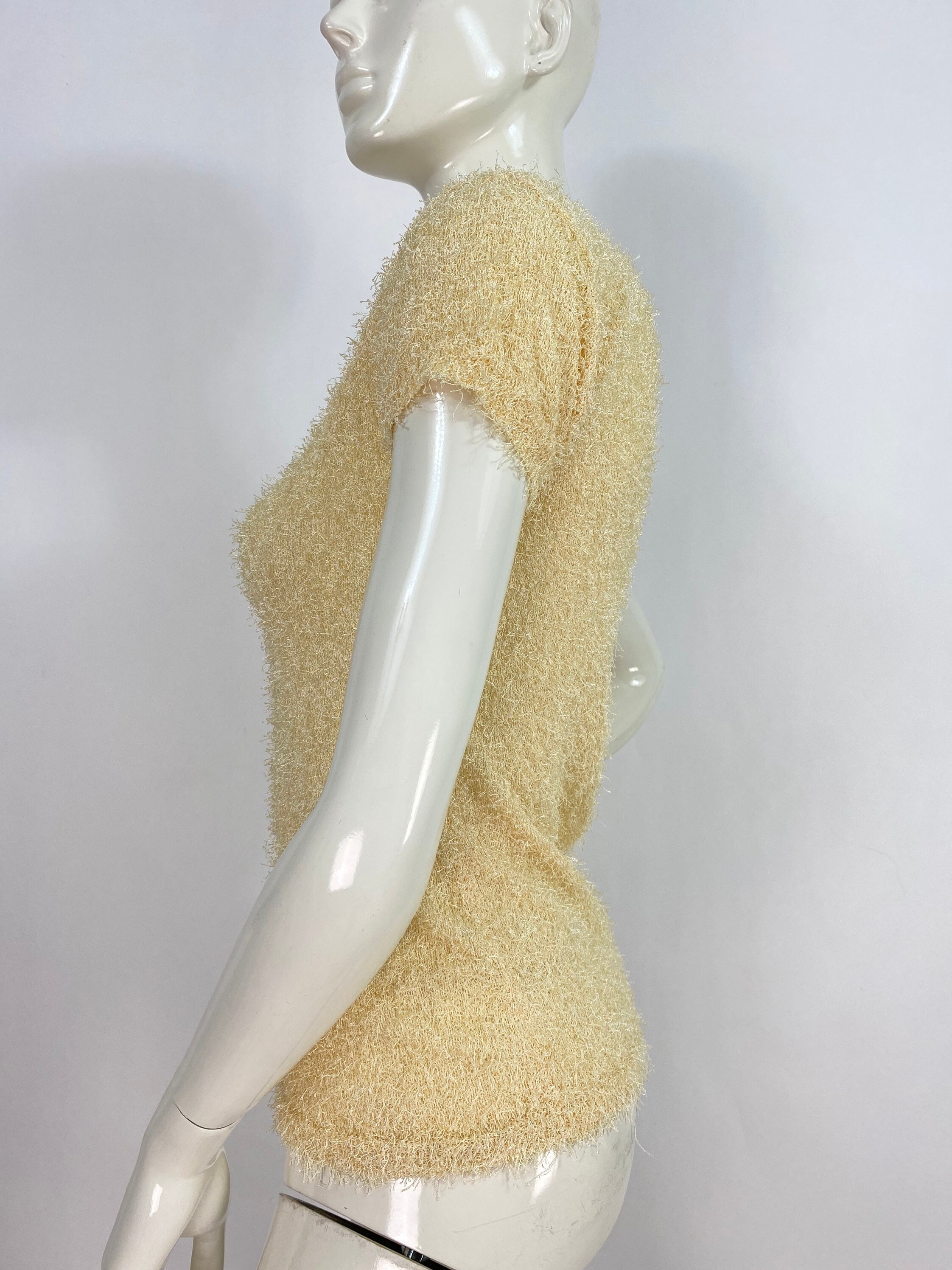 90s Fuzzy Shag Top - Etsy Canada