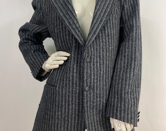 Harris Tweed blazer, oversized blazer, wool blazer